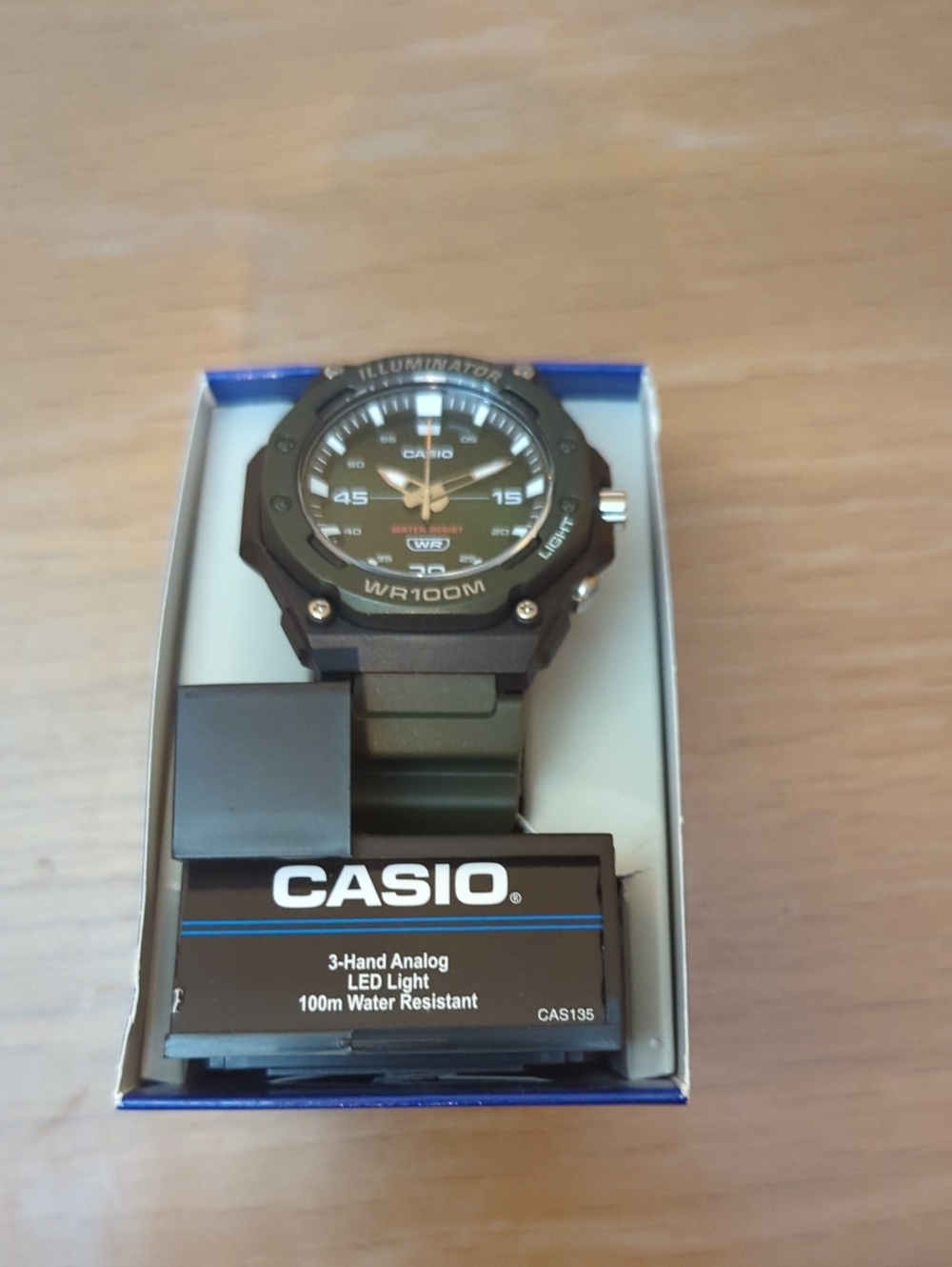 Casio Men's Analog Watch in Olive Green and Black